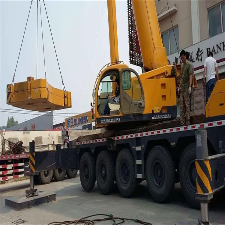 丽水当地吊车出租|机器吊装|75吨|工厂搬迁服务